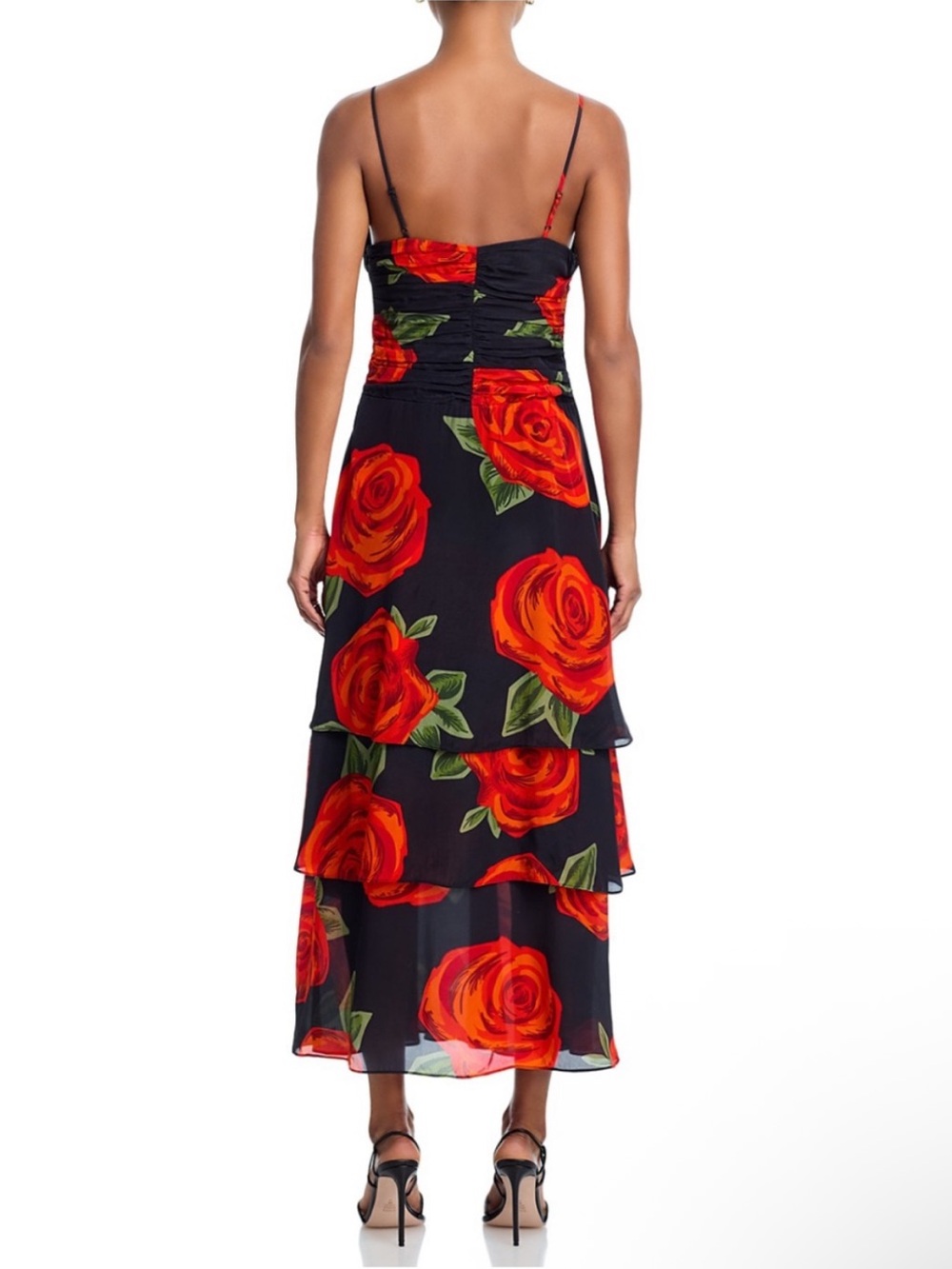 FARM Rio Latin Roses Black Flower Dress - Picture 3 of 5